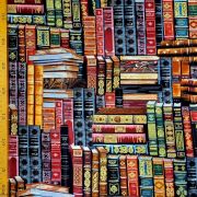 Timeless Treasures, kirjakangas / kirjastokangas, Library-CM8214 Multi, 100% puuvillaa