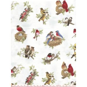Pikkulintu -aiheinen kangas 24, Elisabeth's Studio, "Beautiful Birds"